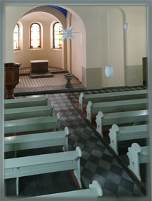 Innenraum der Kirche in Radegast